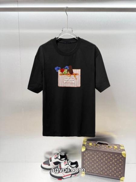洗練デザイン 良好品 人気定番得価LOUIS VUITTON半袖Tシャツブランド 品 スーパー コピー 4
