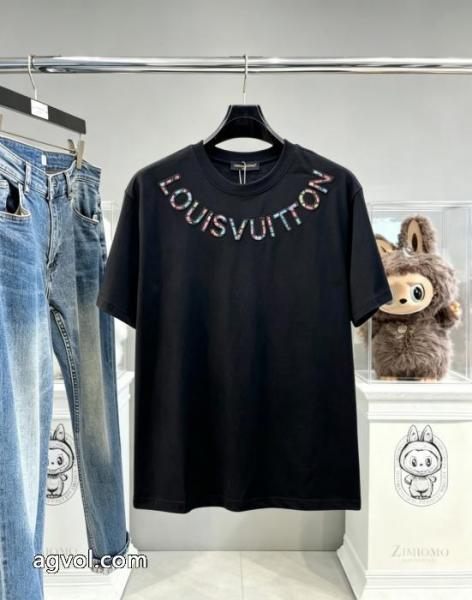 話題沸騰 タイムセール開催中! 高品質素材ブランド コピー 販売半袖TシャツLOUIS VUITTON 3