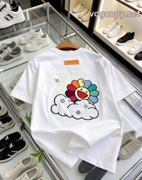 激安 ブランド 通販半袖TシャツLOUIS VUITTONおしゃれ流行 SALEお得にGET 26新作限定版プリント 1