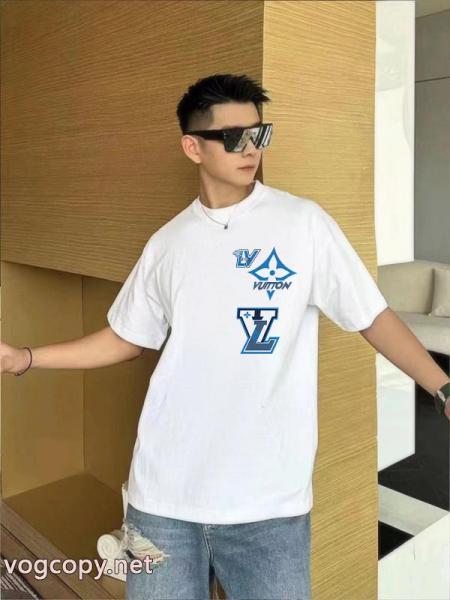 話題人気商品 大人カジュアル シンプルに着こなしたいLOUIS VUITTON偽 ブランド 販売半袖Tシャツ 3