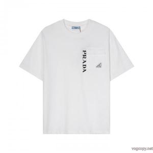 PRADAゴージャス感あふれる 韓国高級服 存在感が高い半袖Tシャツブランド フェイク