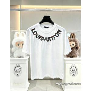 話題沸騰 タイムセール開催中！ 高品質素材ブランド コピー 販売半袖TシャツLOUIS VUITTON