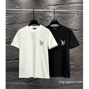 LOUIS VUITTONブランド コピー 優良流行の最前線 高級感の漂う逸品 店舗完売品半袖Tシャツ