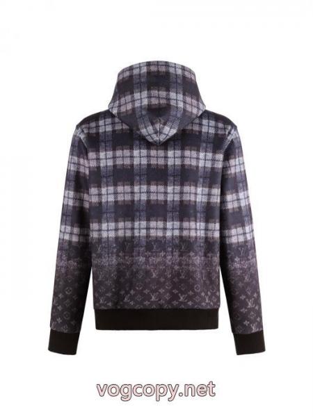 LOUIS VUITTON 25 SSチェックグラデーション長袖パーカーゆったりタイプ 2