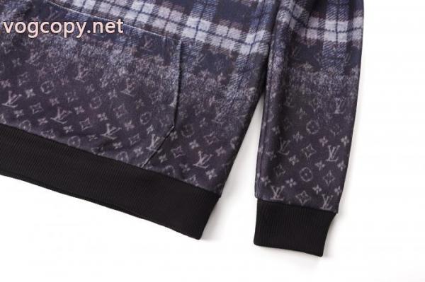 LOUIS VUITTON 25 SSチェックグラデーション長袖パーカーゆったりタイプ 3