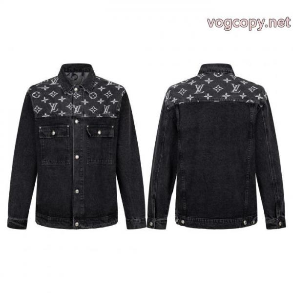 デニムコートコピー 通販ファッションスタッズ 品が良い サラサラの着心地LOUIS VUITTON 1
