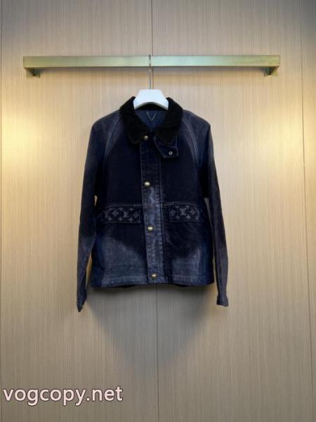 注目度の高い ファッションの最先端! クラシカルなデザインデニムコートブランド 偽物 激安LOUIS VUITTON 1