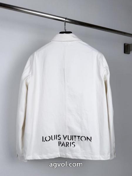 LOUIS VUITTONルイLV 26 FWプリントロゴEQUIPEスタッズデニムジャケット 1