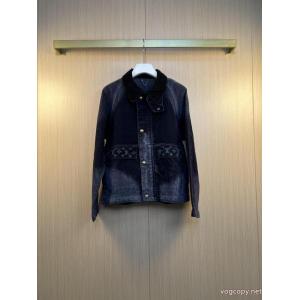 注目度の高い ファッションの最先端！ クラシカルなデザインデニムコートブランド 偽物 激安LOUIS VUITTON