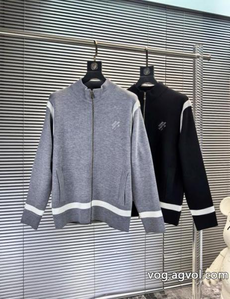 LV 2026秋冬メンズウールスタンドカラージップコート 0 