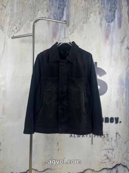 Louis Vuittonルイ・ヴィトンMonogramエンボス古いデニムコート 1