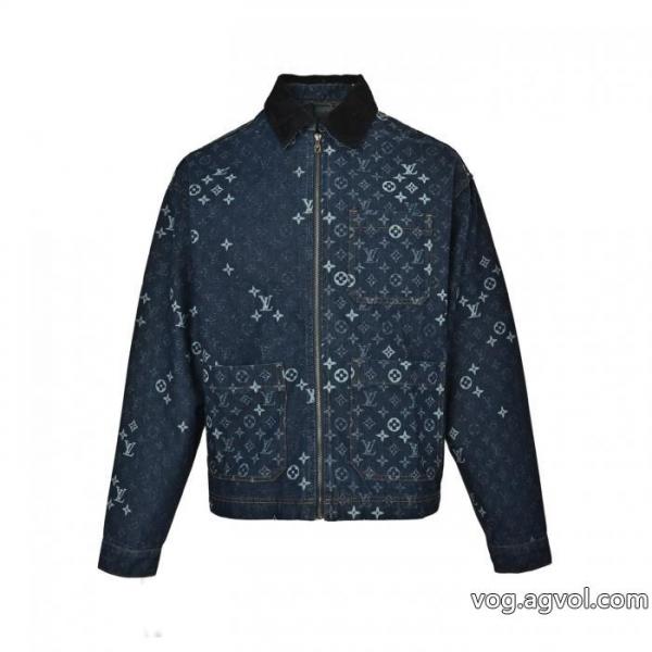 Louis Vuitton/ルイヴィトンオールドフラワーフルプリントジャカードデニムジャケット 0