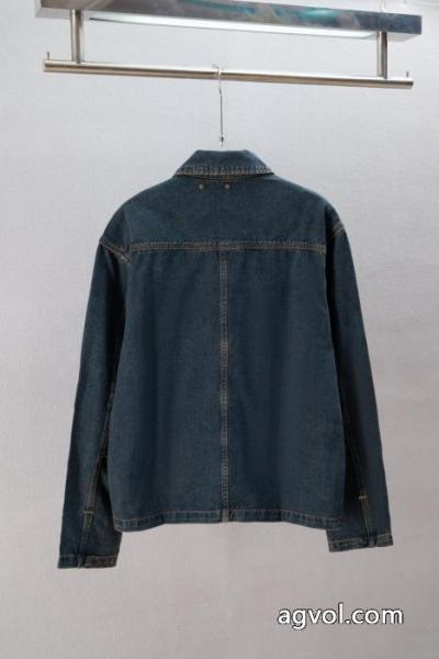 LOUIS VUITTON 2026 FW 3 Dエンボスエンボスエンボスブルーデニムジャケット 2