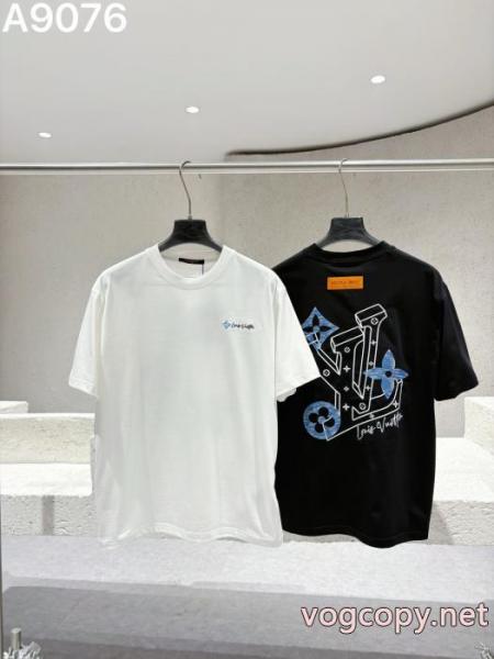 LV 26 ss新作刺繍重工芸ロゴアルファベット半袖Tシャツ 2