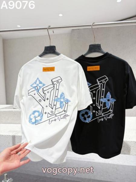 LV 26 ss新作刺繍重工芸ロゴアルファベット半袖Tシャツ 5