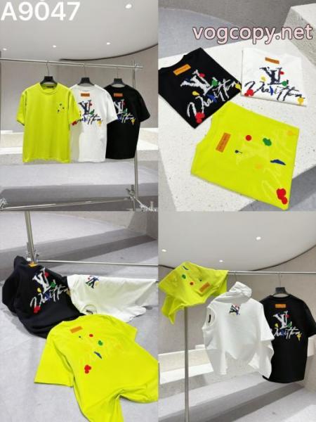 LVルイヴィトン2026 ss新作刺繍重工芸ロゴアルファベット半袖Tシャツ 3