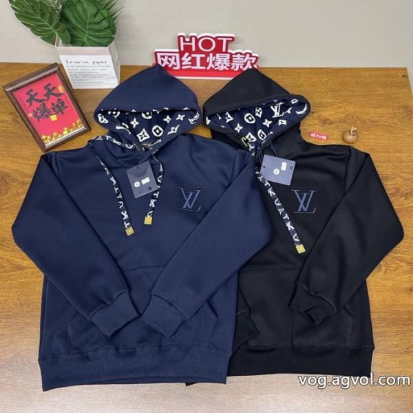 Louis Vuitton/LVルイヴィトンの新定番ジャカードカジュアルハットパーカーは男女同型で制御可能 0
