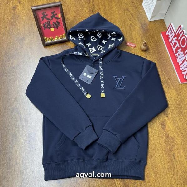Louis Vuitton/LVルイヴィトンの新定番ジャカードカジュアルハットパーカーは男女同型で制御可能 1