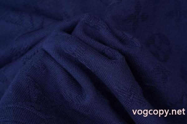 LOUIS VUITTONルイ・ヴィトン暗めのアルファベットジャカードニット半袖Tシャツ 3