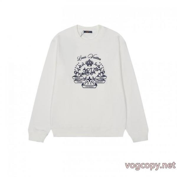 LOUIS VUITTON*ルイヴィトンクラウンフロマージュプリントラウンドネックパーカー 1