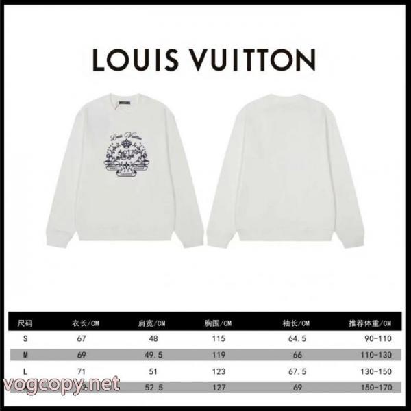 LOUIS VUITTON*ルイヴィトンクラウンフロマージュプリントラウンドネックパーカー 4