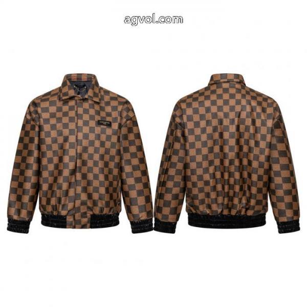 Louis vuitton LVルイヴィトン2026秋新作チェッカー開襟ジャケットジャケット 1
