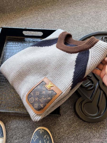 LOUIS VUITTON/ルイスヴィトンLVコーナー新作オールインワンカラーニットカラーセーター男女同型 0 