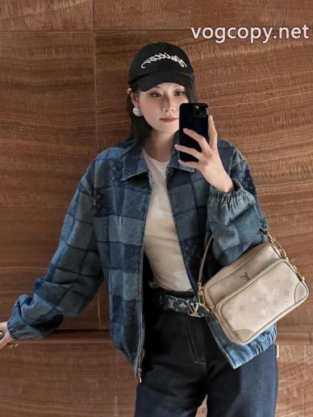 Louis Vuitton/ルイヴィトンのオールドフラワーチェッカーボード水洗いカウボーイコート 4