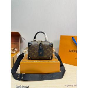 LV Petite Malle Souple老花ソフトボックスバッグ