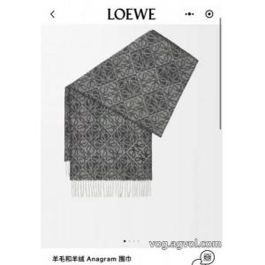 LOEWE素材感に注目 魅力をプラス 限定デザインマフラー通販 ブランド
