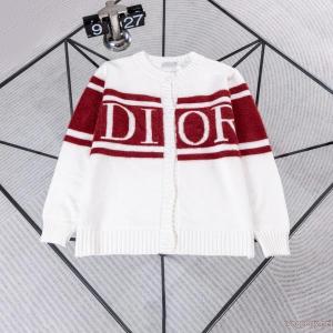 Diorディオール2026クラシックアルファベット混色ニットカーディガンニットコート