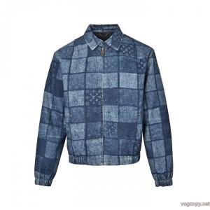 Louis Vuitton/ルイヴィトンのオールドフラワーチェッカーボード水洗いカウボーイコート